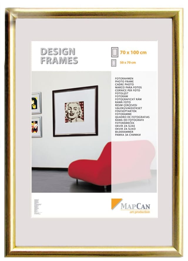 Kunststoff Bilderrahmen Design Frames gold, 30 x 40 cm
