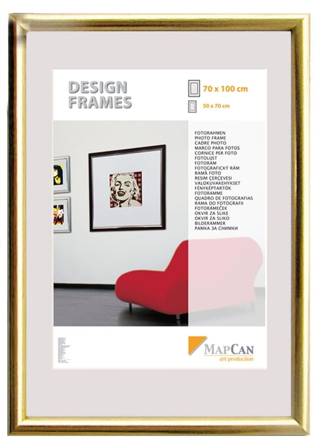 Kunststoff Bilderrahmen Design Frames gold, 40 x 50 cm