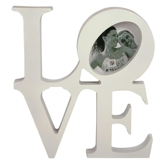 Bilderrahmen LOVE weiß, 22 x 20 cm
