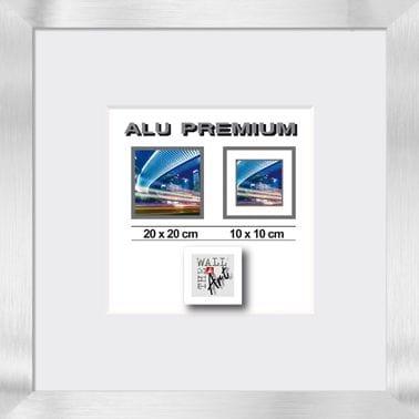 Aluminiumrahmen Quattro silber, 20 x 20 cm