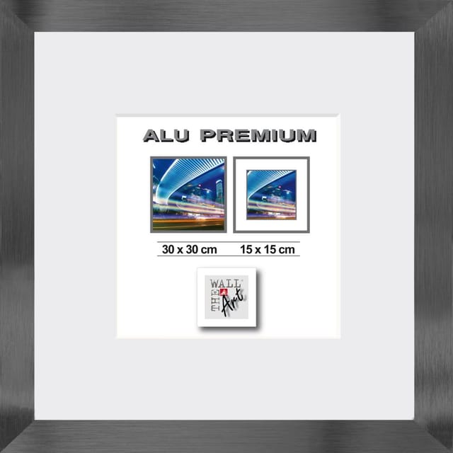 Aluminiumrahmen Quattro schwarz, 30 x 30 cm