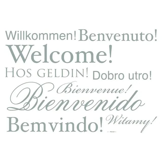 Komar Decosticker Welcome 50 x 70 cm