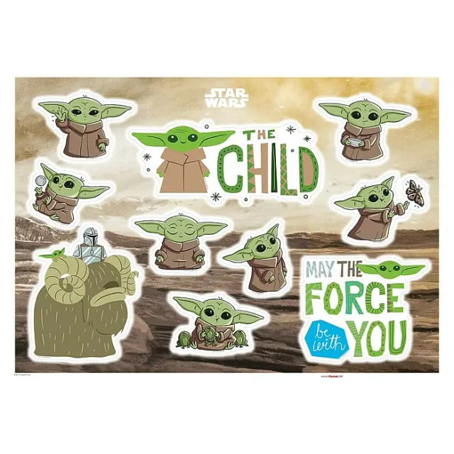 Komar Dekosticker Founding Grogu 50 x 70 cm