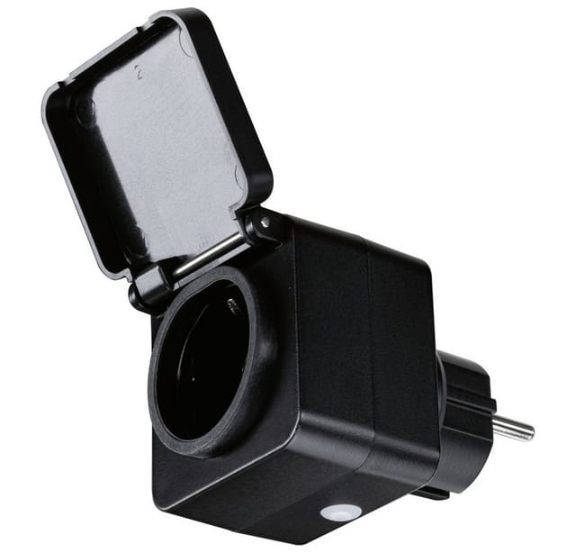Paulmann Außen-Zwischenstecker Zigbee Typ EF-CEE 7/7 schwarz IP44