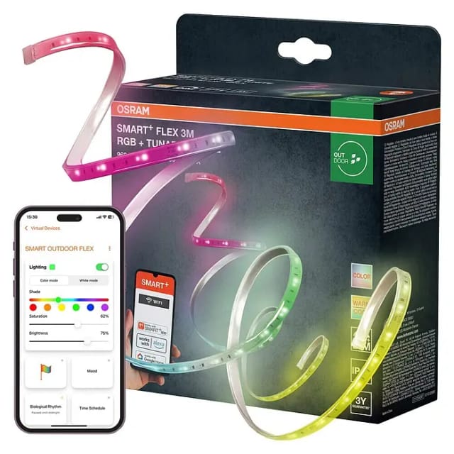 Osram LED Stripe Smart Wifi Außen Flex RGB 3 m einstellbares Weiß