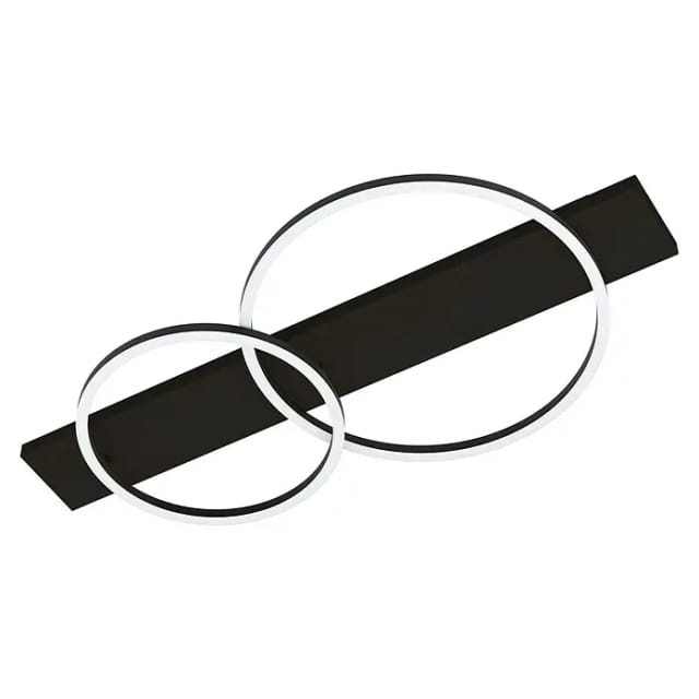 Eglo LED Deckenleuchte Boyal 1 schwarz- nickel-matt 78 x 40 cm