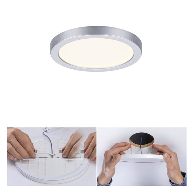 Paulmann LED Einbaupanel Areo VariFit chrom matt Ø 11,8 cm