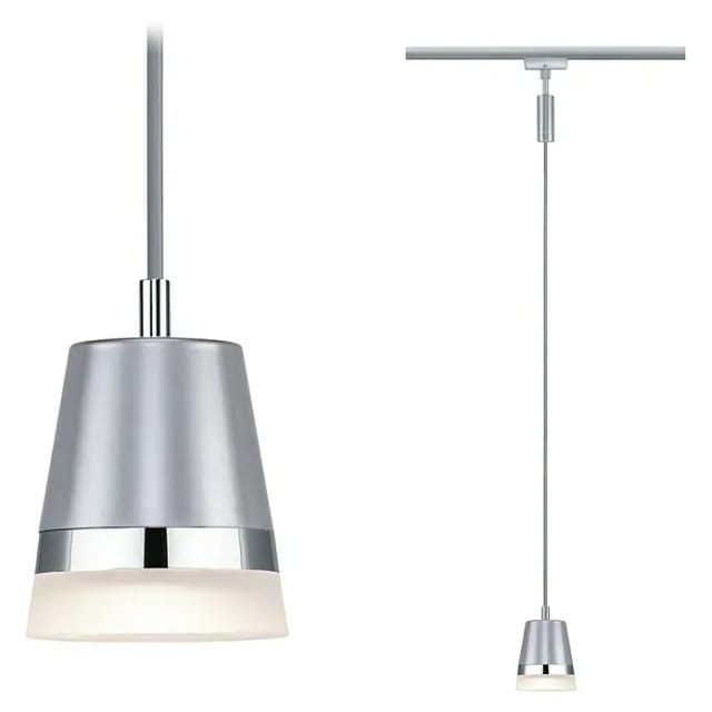 Paulmann URail Pendelleuchte Cone chrom matt 8,4 x 121,4 cm GU10