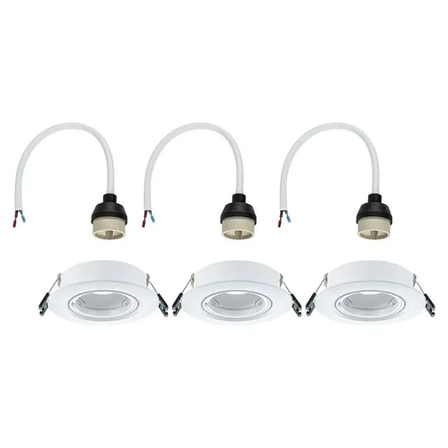 Paulmann LED Einbauleuchte 3er-Set weiß schwenkbar Ø 9 cm