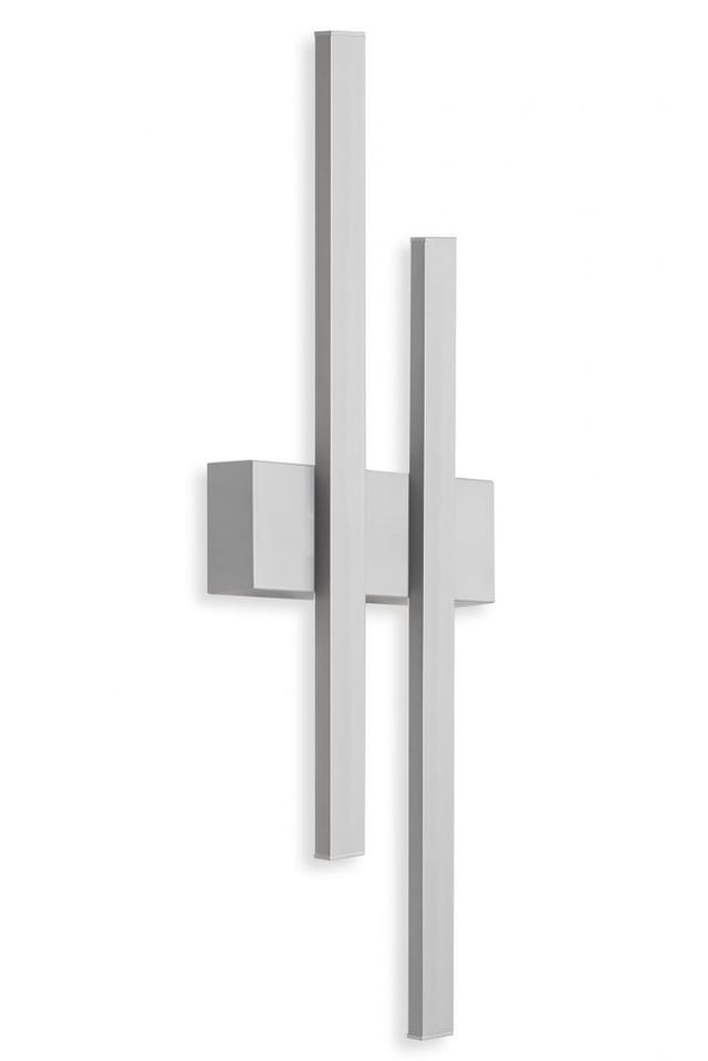 Telefunken LED Außen-Wandleuchte Graz silber 47 x 15,5 x 4,2 cm