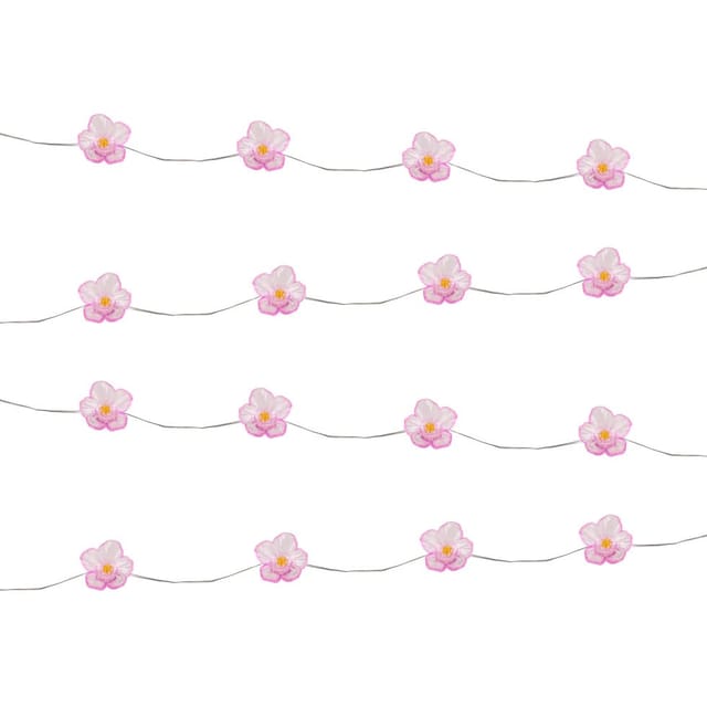 Light & More LED Solarlichterkette Blumen pink