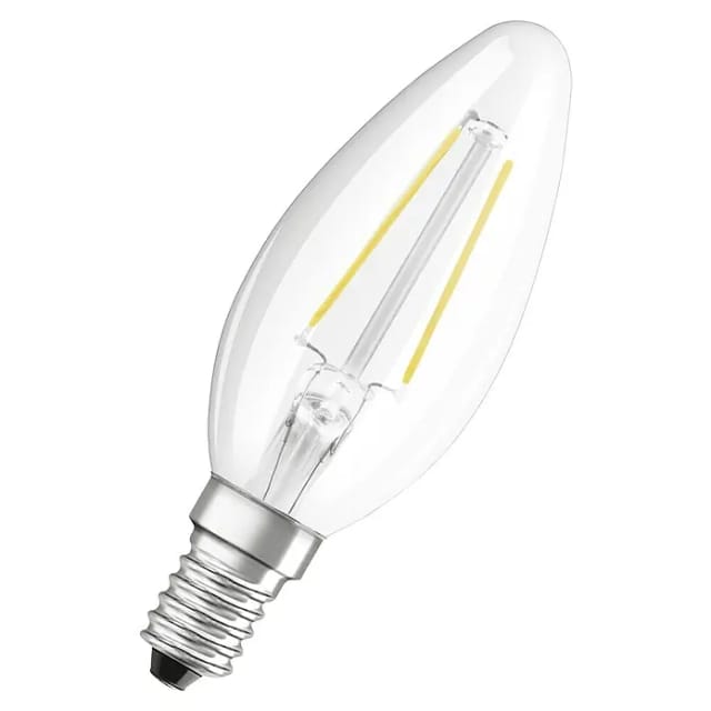 Osram LED Kerzenlampe Star Classic B 25 E14 2,5W kaltweiß, klar