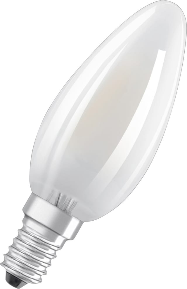 Osram LED Leuchtmittel Retrofit Classic B E14 1,5 W warmweiß, weiß matt