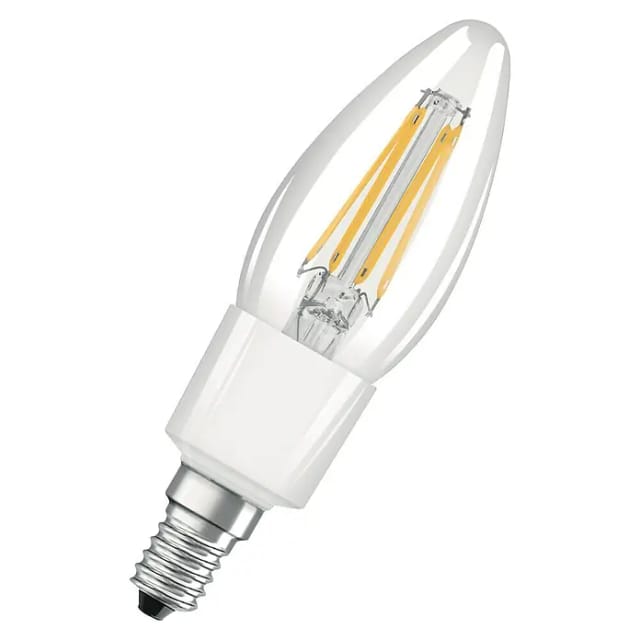 Osram LED Leuchtmittel Classic B40 E14 5W warmweiß, dimmbar, klar