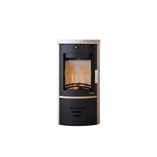 Accente Kaminofen Tifano Sandstein schwarz 6,5 kW
