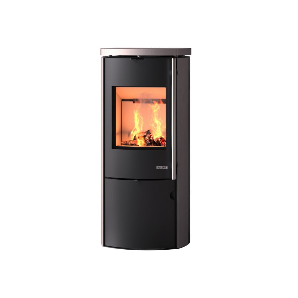 Accente Kaminofen Amstad Rosewood schwarz 7,5 kW Bild 2