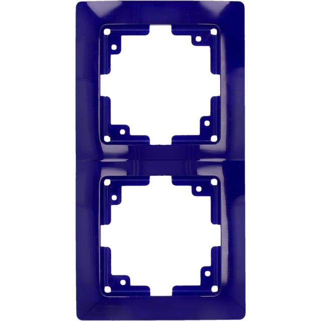 Unitec Abdeckrahmen Monaco 2-fach blau