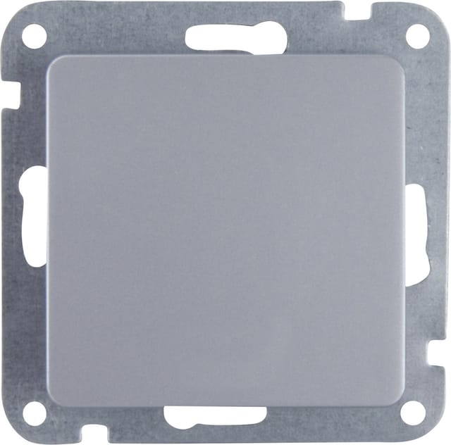 Unitec Aus-Wechselschalter mit Wippe silber, Serie Genua