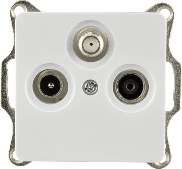 Unitec SAT- Antennensteckdose Genua ultraweiß
