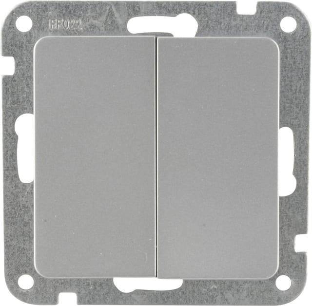 Unitec Serienschalter mit Wippe silber, Serie Le Mans
