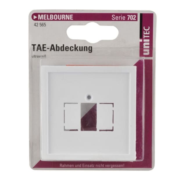 Unitec TAE-Abdeckung Melbourne S702 ultraweiß