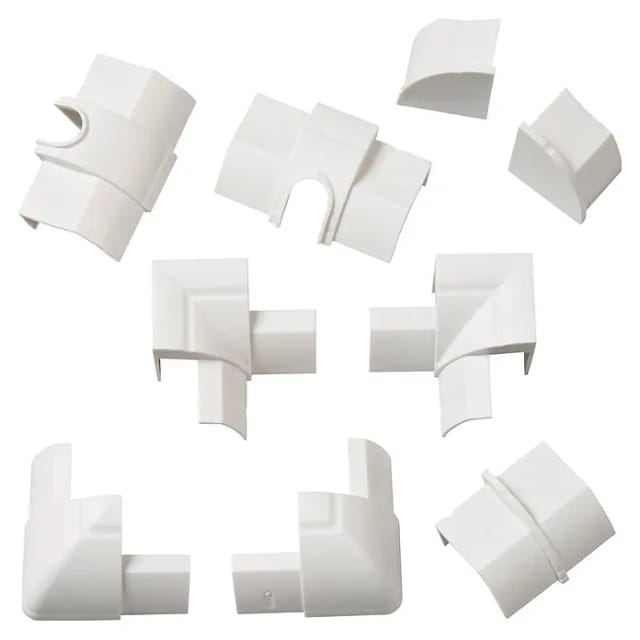 D-Line Design Kabelkanal Zubehör-Set 22x22mm weiß, 9-teilig