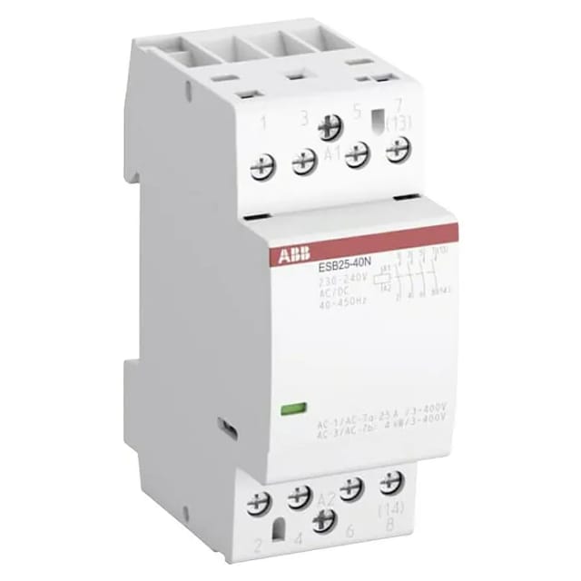 ABB Installationsschütz ESB25, 4-polig, 25 A, 230 V AC, 2TE