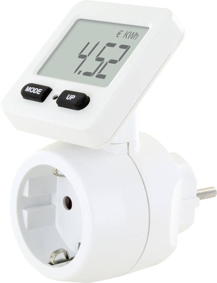 Schwaiger Energiekosten Messgerät STEM1180 Display drehbar, weiß