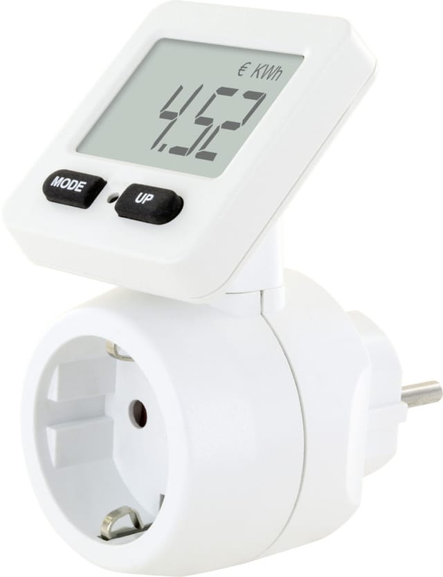 Schwaiger Energiekosten Messgerät STEM1180 Display drehbar, weiß