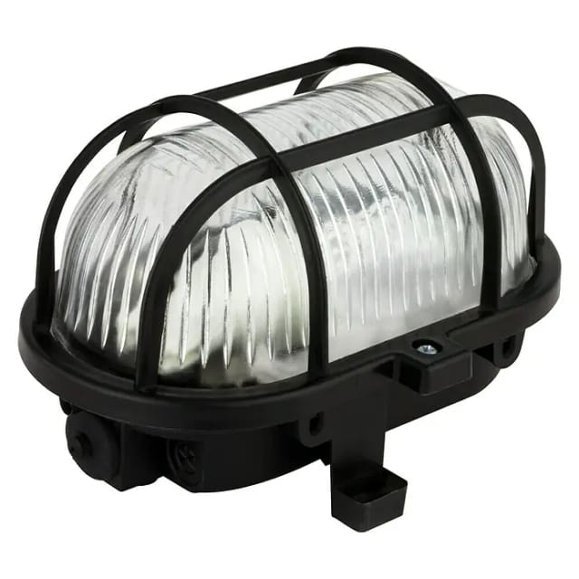 REV LED Ovalarmatur schwarz 5 W