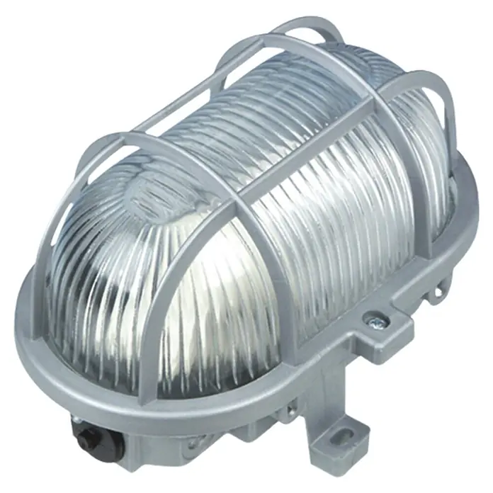 REV LED Oval-Außenleuchte silber 5 W