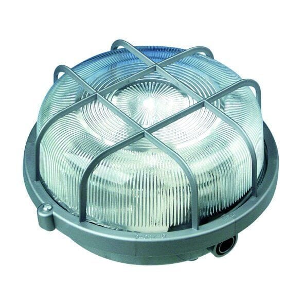 REV LED Rundarmatur silber 100 W