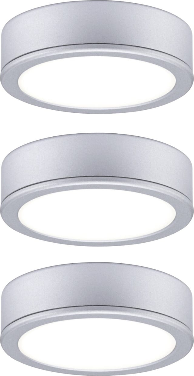 Paulmann LED Unterbauleuchte Pukk chrom matt Ø 6,5 cm TW 3er Set