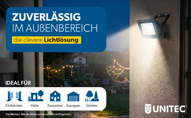 UniTec LED Strahler anthrazit 7 W 850 lm