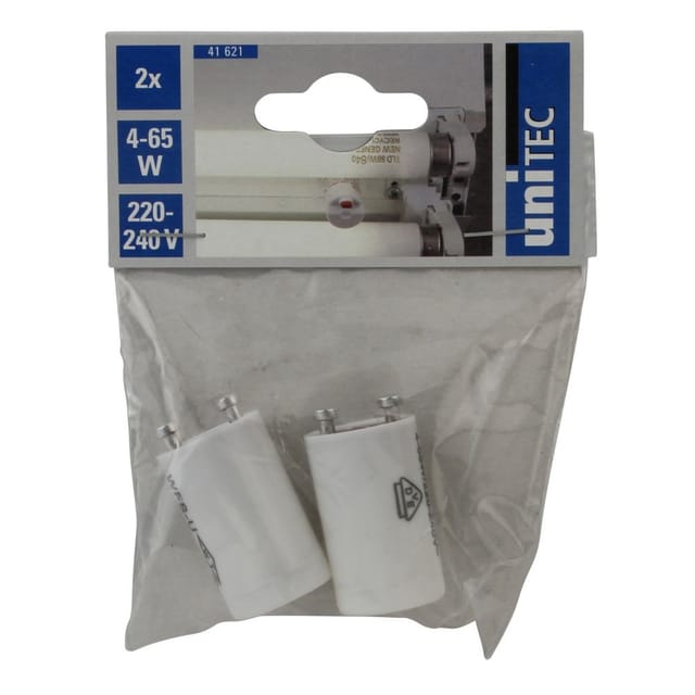 Starter für Leuchtstofflampen 4 - 65 W, 2er Pack