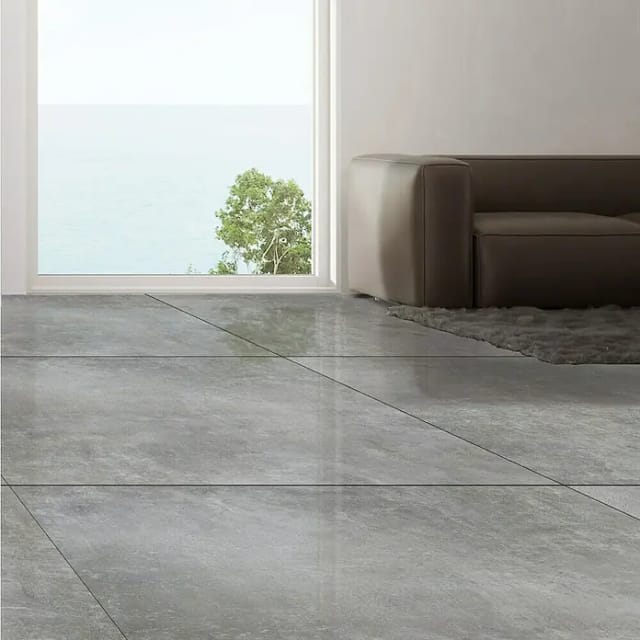 Bodenfliese Feinsteinzeug Gris 120 x 240 cm grau