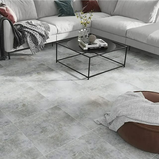 Bodenfliese Feinsteinzeug Gris 60 x 60 cm grau