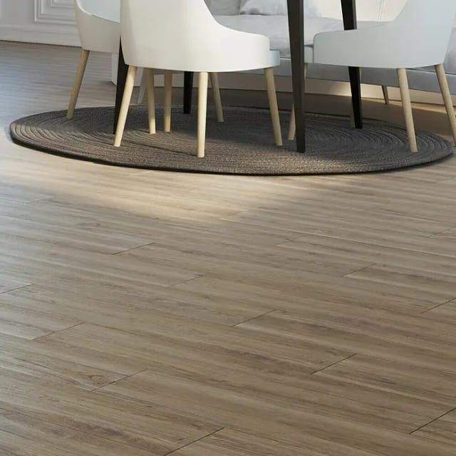 Bodenfliese Feinsteinzeug Oak 22,5 x 90 cm cream