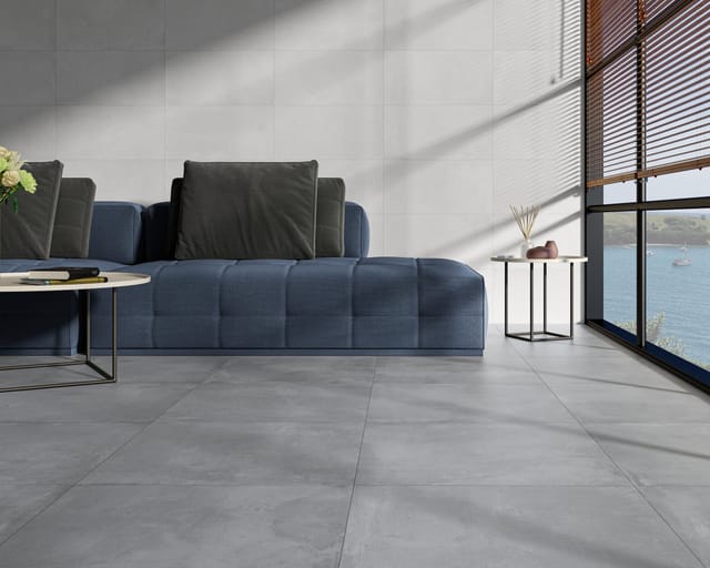 Bodenfliese Feinsteinzeug Bristol 30 x 60 cm grau