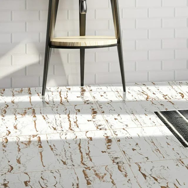 Bodenfliese Feinsteinzeug Vegas Bianco 60 x 60 cm weiß
