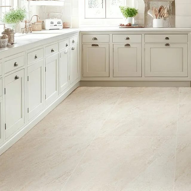 Bodenfliese Feinsteinzeug Vesuv 61 x 61 cm weiß
