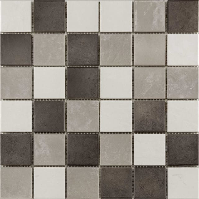 KNG Mosaikfliese rutschhemmend 29,7 x 29,7 cm braun/beige mix