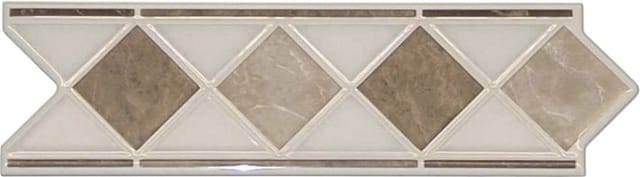 Fliesenbordüre Marmol 6 x 20 cm beige braun