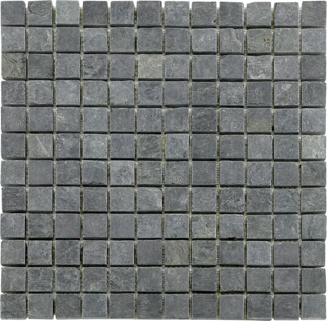 Mosaikfliese Schiefer 30 x 30 cm schwarz Steinmaß: ca. 2,3 x 2,3 cm