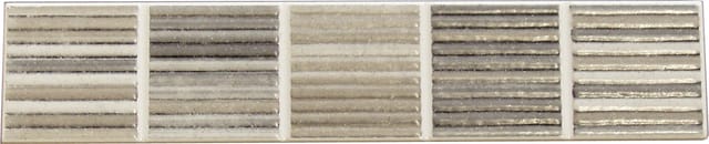 Fliesenbordüre Malaysia 5 x 25 cm grau