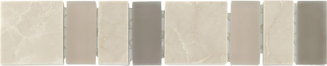 Fliesenbordüre Marmor Quinto 4,8 x 24,8 cm beige