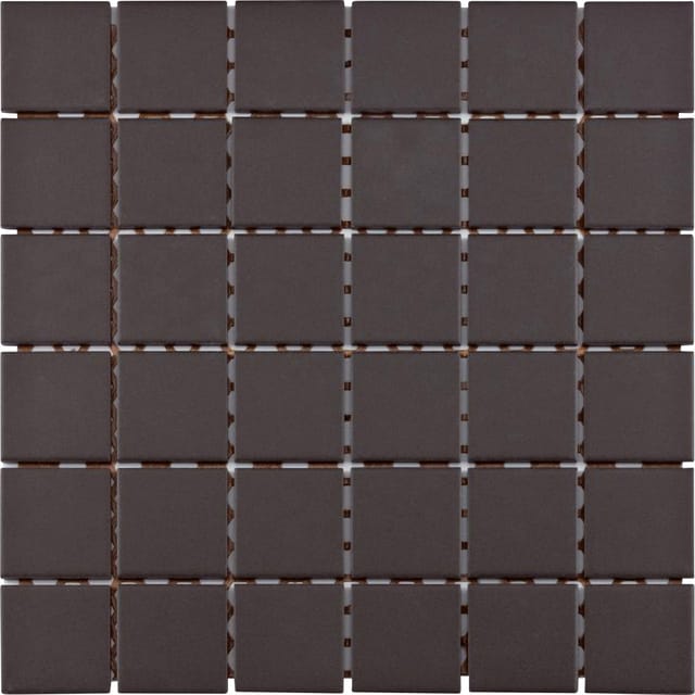 Mosaikfliese Maxi 30 x 30 cm schwarz Steinmaß: ca. 4,7 x 4,7 cm