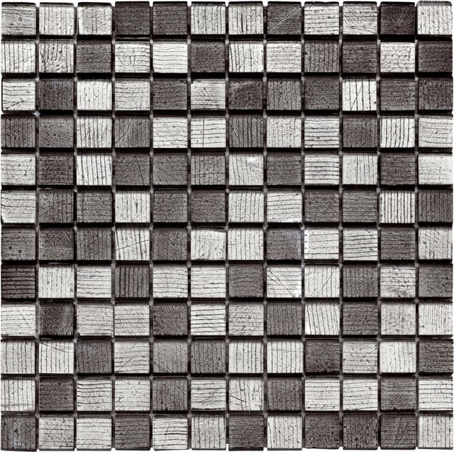 Mosaikfliese Glas Mini 30 x 30 cm grau Steinmaß: ca. 2,3 x 2,3 cm