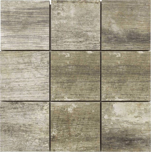 Mosaikfliese Holzoptik Maxi 30 x 30 cm antik Steinmaß: ca. 9,8 x 9,8 cm