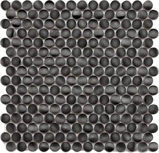 Mosaikfliese Metal Black 30 x 30 cm schwarz Steinmaß: ca. 2 cm